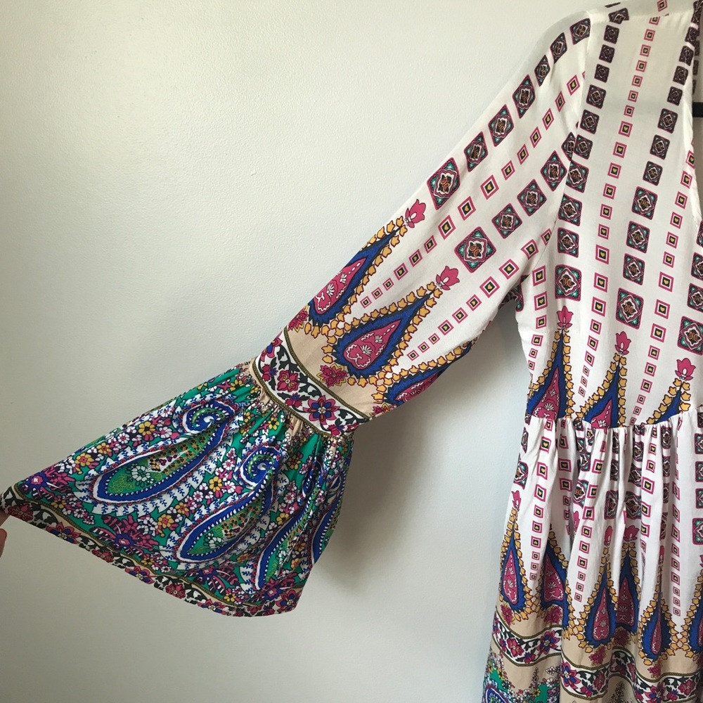 Umgee USA | Boho Chic Cotton Blend Mini Dress - Picture 4 of 8